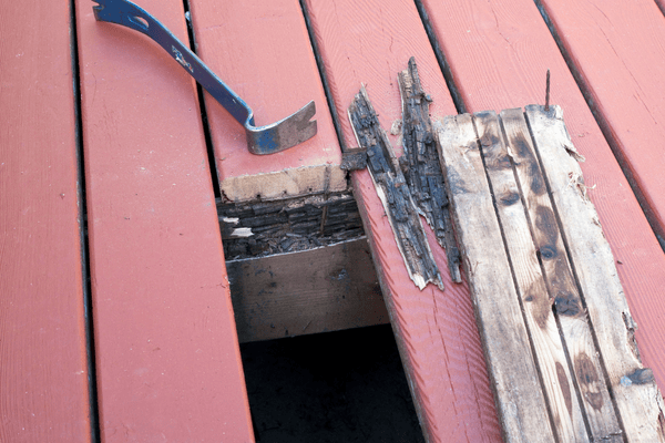 Warped Loose Deck Boards